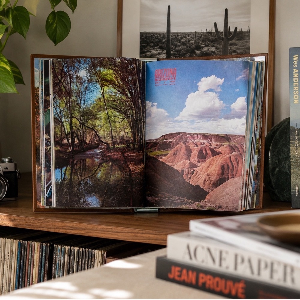 Vintage Arizona Highways Magazine Binder Display Book Southwestern Photography